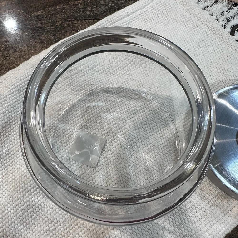 Anchor Hocking 64 oz Glass Storage Jar with Stainless Steel‎ Lid